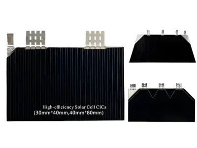 High-Efficiency Solar Cell CICs for Space Applications